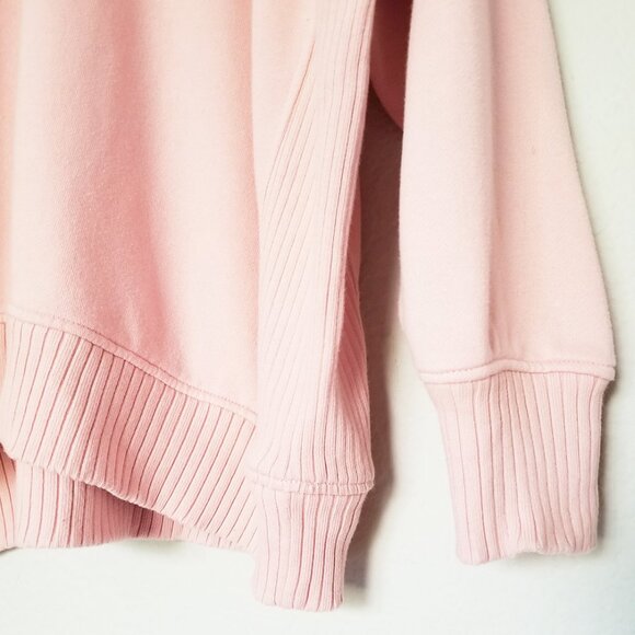 Aerie Down to Earth Slouchy Oversized Crewneck Pullover Sweatshirt Pink XL $69 - Picture 10 of 15